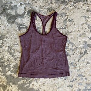 Burgundy Textured Lululemon Tank
